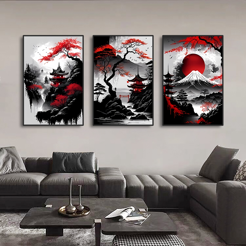 Japanese Lifestyle Game - Vintage Japanese Style Natural Landscape Digital