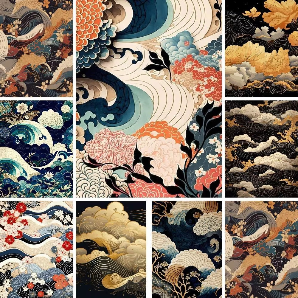 Japanese Lifestyle Game - Japanese Style Seascape Picture Number Drawing