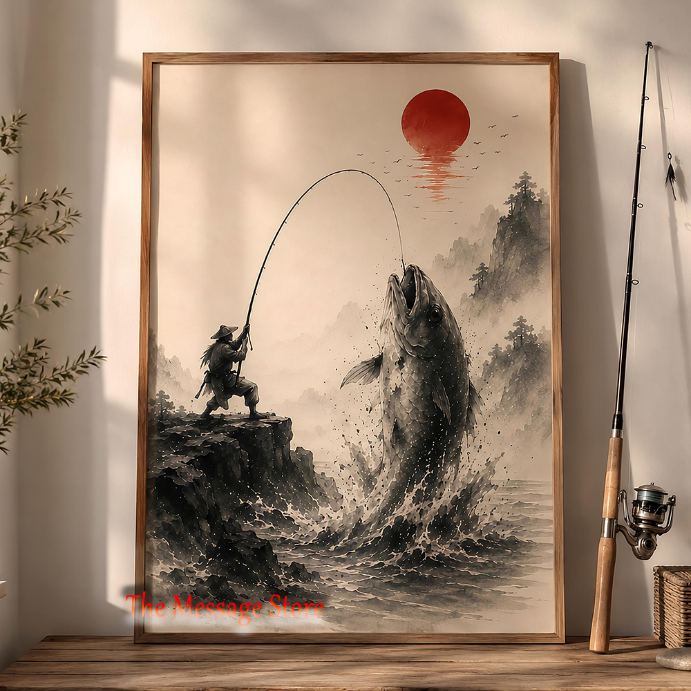 Japanese Samurai Fishing Wall  – Japanese Zen Lifestyle recenzja i cena
