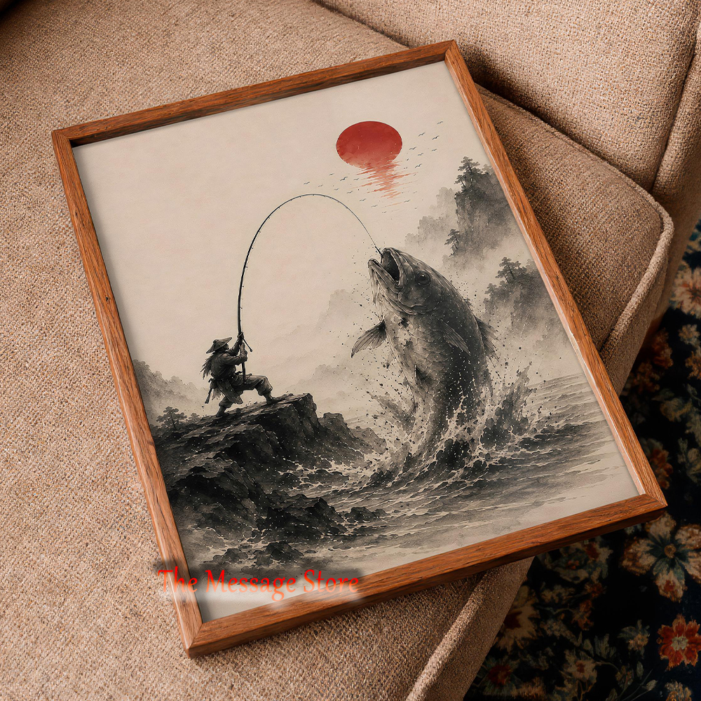 Japanese Samurai Fishing Wall  – Japanese Zen Lifestyle recenzja i cena