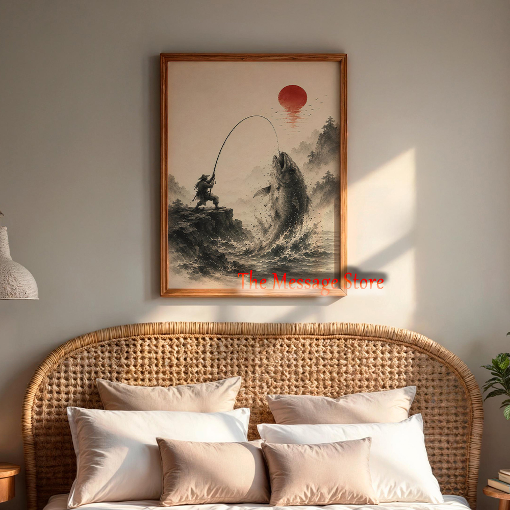 Japanese Samurai Fishing Wall  – Japanese Zen Lifestyle recenzja i cena