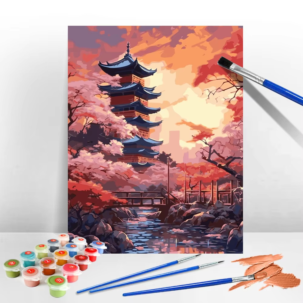 Handpainted Oil Painting Templ – Japanese Lifestyle Game recenzja i cena