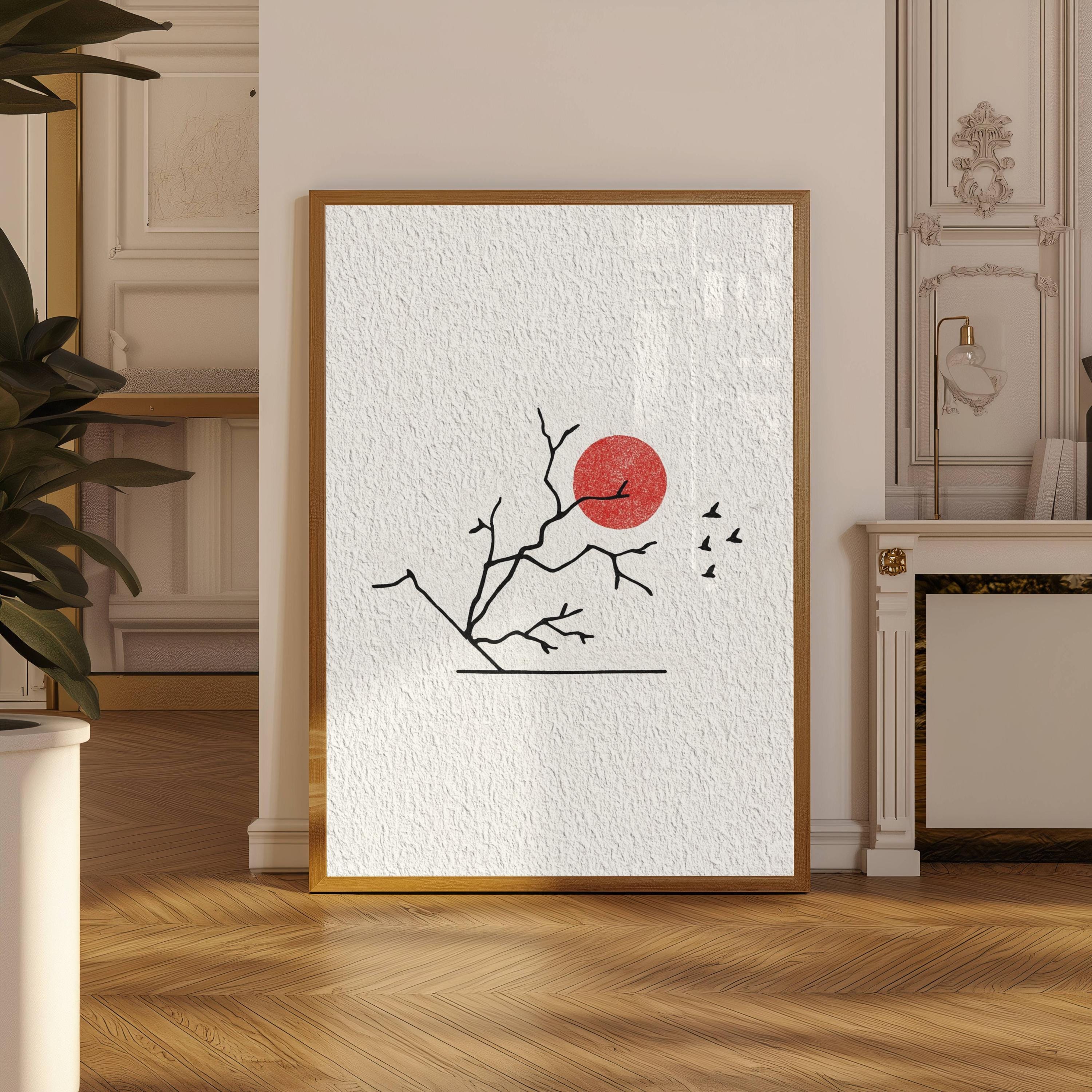 Minimalist Japanese Ink Poster – Japanese Zen Lifestyle recenzja i cena