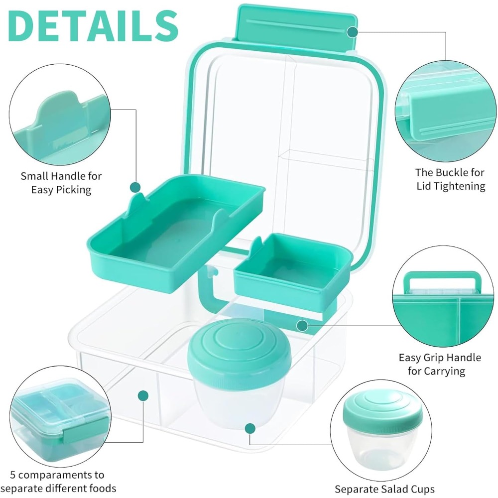 1Pcs Portable Divided Lunch Bo – Bento Box Two Tier recenzja i cena