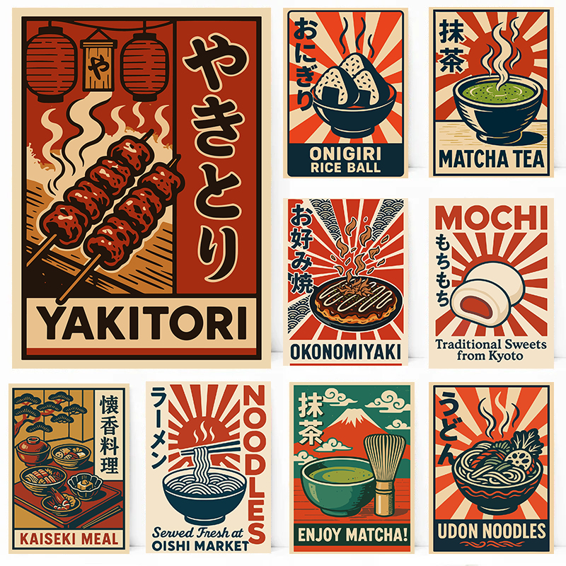 Vintage Style Japanese Food Po – Japanese Lifestyle And Traditions recenzja i cena