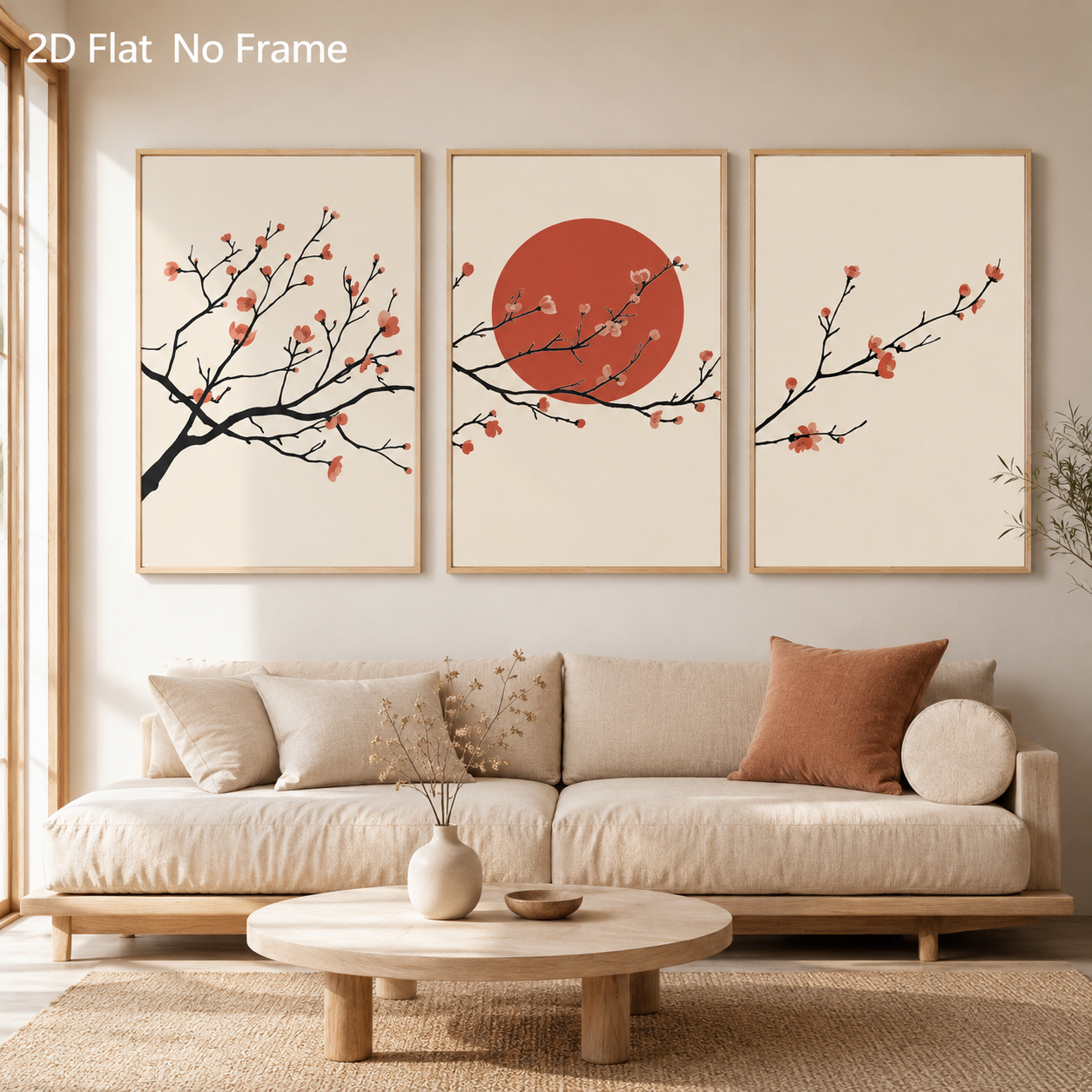 3PCS Sunset Light Pink Plum Bl – Japanese Zen Lifestyle recenzja i cena