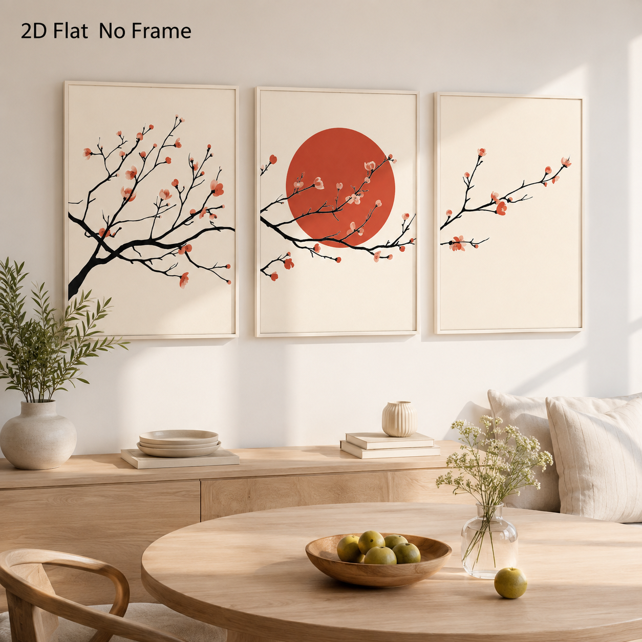 3PCS Sunset Light Pink Plum Bl – Japanese Zen Lifestyle recenzja i cena