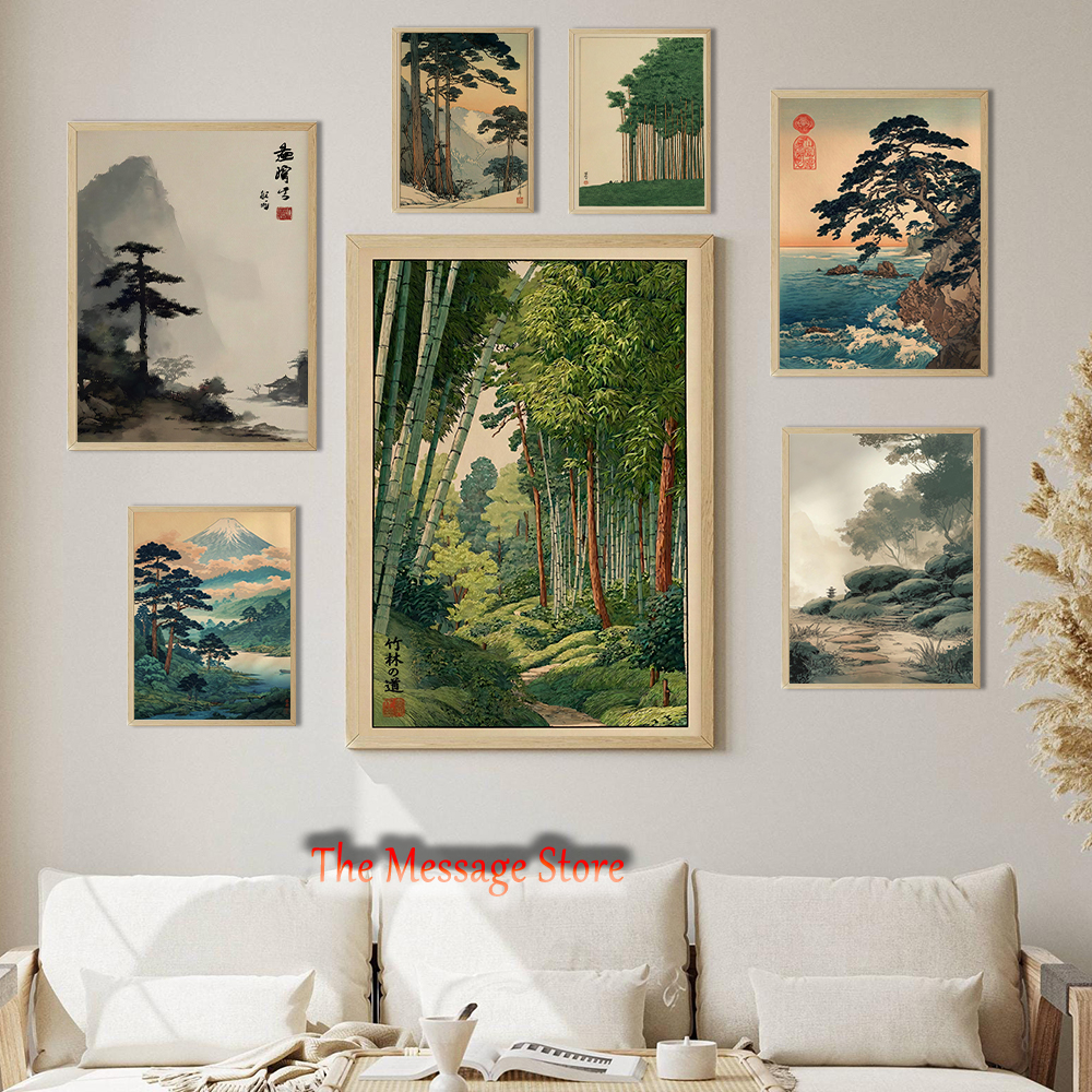 Vintage Japanese Forest Pine T – Japanese Lifestyle And Traditions recenzja i cena