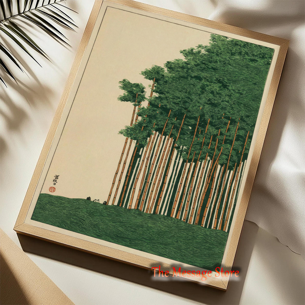 Vintage Japanese Forest Pine T – Japanese Lifestyle And Traditions recenzja i cena