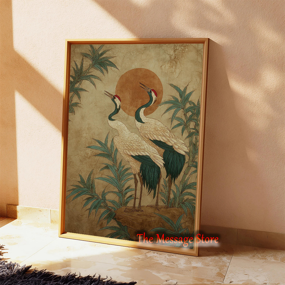 Traditional Nature Crane Birds – Japanese Lifestyle And Traditions recenzja i cena