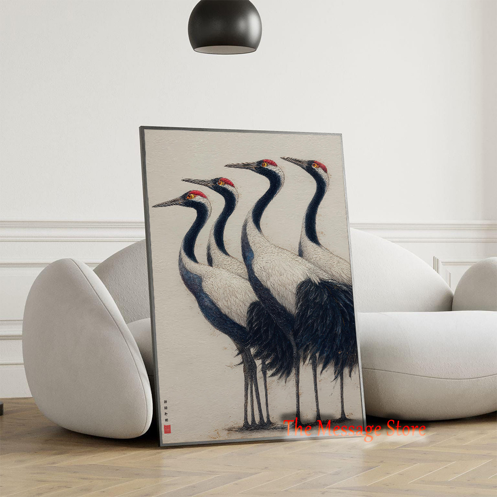 Traditional Nature Crane Birds – Japanese Lifestyle And Traditions recenzja i cena